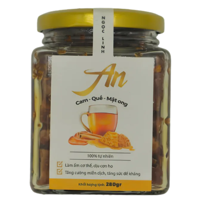 An - Cam Quế Mật ong Vinnate - Hũ 280gr.
