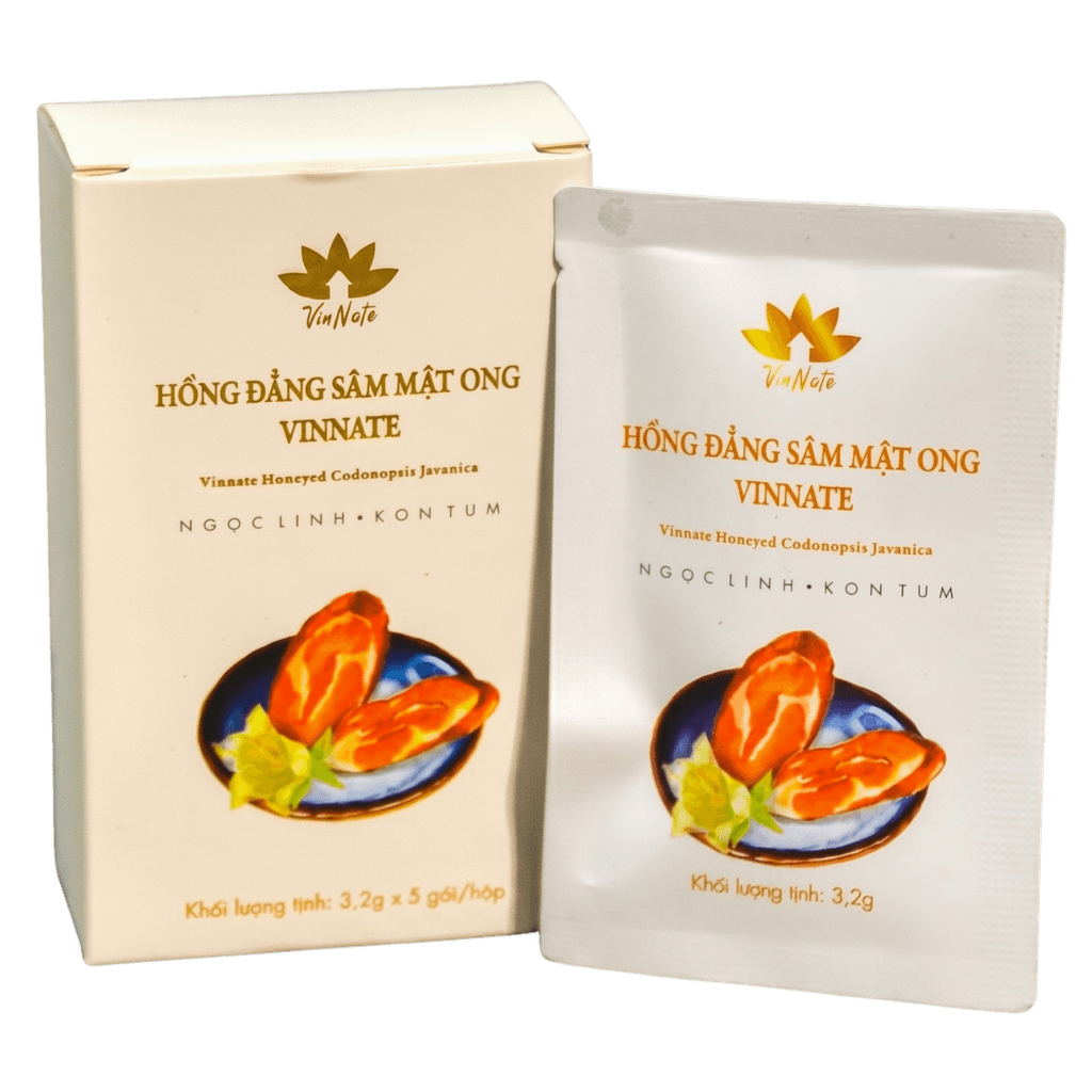 Hồng Đẳng Sâm ngâm mật ong Vinnate – Hộp 5 gói x 3,2gr