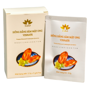 Hồng Đảng Sâm ngâm mật ong Vinnate – Hộp 5 gói x 3,2gr