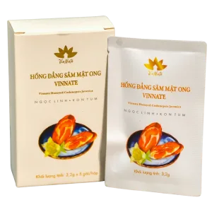 Hồng Đẳng Sâm ngâm mật ong Vinnate – Hộp 5 gói x 3,2gr